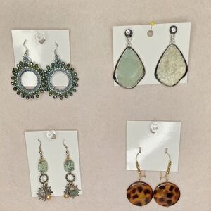 🌟 4 Pairs Of Beautiful Bohemian Style Earrings🌟